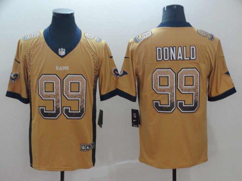 Men Los Angeles Rams #99 Donald Yellow Nike Drift Fashion Color Rush Limited NFL Jerseys->women nfl jersey->Women Jersey